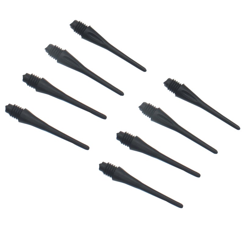 OZXNO 100 قطعة نقاط دارت بلاستيكية ناعمة بديلة 2BA (أسود) - Image 1